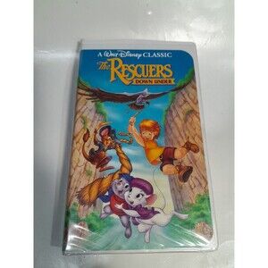 RARE Walt Disney 1991 Classic Black Diamond VHS (1142) The RESCUERS DOWN UNDER
